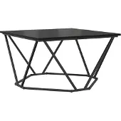 vidaXL Couchtisch Schwarz Eichen-Optik 80 x 80 x 45 cm