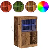 vidaXL LED-Sideboard Altholz 41 x 37 x 67 cm Holzwerkstoff