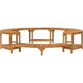vidaXL Whirlpool-Umrandung Braun Ø275 x 55,5 cm Massivholz Akazie