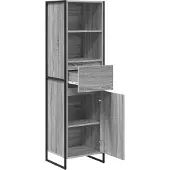 vidaXL Bücherregal Graues Sonoma 43 x 36 x 150,5 cm Holzwerkstoff