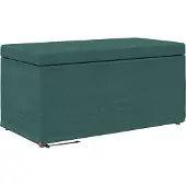 vidaXL Hocker Dunkelgrün 81 x 41 x 40 cm Stoff und Pressholz