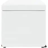 vidaXL Hocker Weiß 61 x 41 x 40 cm Kunstleder und Engineering Holz