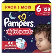 Pampers Night Windeln Pants Größe 6 (15+kg) Baby-Dry 138 St