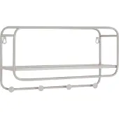Ebuy24 | Wandregal Feira Grau Stahl 15x45x25 cm | NADUVI