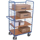 Cordes Etagenwagen hoch mit 3 klappbaren Böden Typ M + EasySTOP