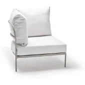 Stern Coco Lounge-Eckelement Aluminium/greige
