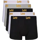 Lee 5er-Set: Boxershorts "Cannon" in Schwarz/ Weiß/ Grau - L