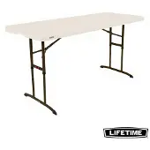 Lifetime 80834 | Kunststoff Klapptisch für Garten, Events und Buffet - Weß
