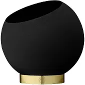 AYTM Globe Pflanzentopf Ø37xH32,3 Black - , Schwarz, für Schlafzimmer, Aluminium