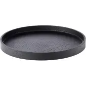 Applicata - Luna tray Serviertablett, ∅ 28 cm, Eiche gebeizt
