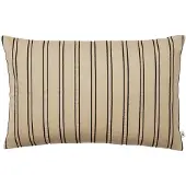 Ferm Living - Twill Kissen, 40 x 60 cm, kaschmir / schwarz