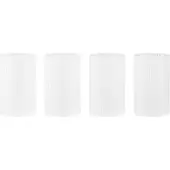 Ferm Living Wasserglas Ripple Frosted 140 ml (4er-Set)
