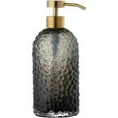 AYTM Arura Seifenspender Small Black/Gold - , Gold / Messing, für Badezimmer, Glas