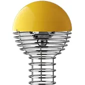 Verpan Design Tischlampe Wire, dimmbar, chrom / silber, für Wohn- / Esszimmer, Edelstahl, Design, Tischlampe