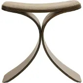 Gejst Luno Hocker, holz dunkel, Textil, Höhe 45 cm, Eiche - , Beige, für Esszimmer, Holz