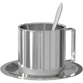 Nichba-Design - Kaffeeset Americano, Edelstahl (3-tlg.)