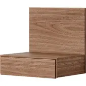 New Works Tana Wall Mounted Nightstand Walnut - , Holz, Holz