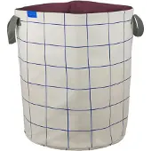 Mette Ditmer - Mesh Wäschekorb, H 50 cm, cobalt / sand