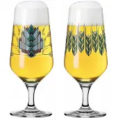 Ritzenhoff Bierglas "Pilsgläser mit Motiv Brauchzeit 374 ml 2er Set transparent"