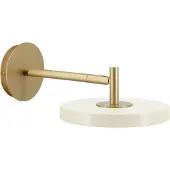UMAGE Asteria Short LED-Wandlampe, weiß/messing, Stecker - , Asteria Short, dimmbar, Gold / Messing, für Wohnzimmer, Metall, Design