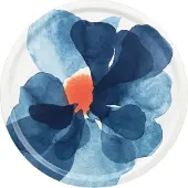 Marimekko - Valssi Tablett, Ø 46 cm, weiß / blau / orange