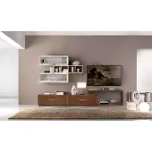 Xl Moebel Gmbh TV-Ständer Wandregal Moderne Wohnwand Wohnzimmer Set Modern 4tlg Holz
