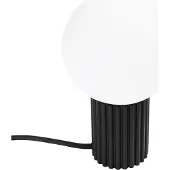 Sollux Tischlampe HALO schwarz 1xG9 8W Aluminium/Glas 19x12x12cm