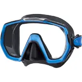 Tusa Freedom ELITE - Einglasmaske mit großem Sichtfeld, Farbe:schwarz/blau
