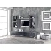 Xl Moebel Gmbh tv Ständer Seitenschrank Moderne Wohnwand Wohnzimmer Wohnwände 4tlg