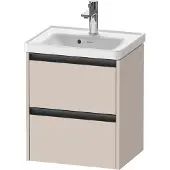 Duravit Waschtischunterschrank Ketho.2 48,4x37,5x54,9cm, 2 SBK, wandhängend, Tau ma