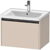 Duravit Ketho.2 Wastafelonderkast 63,4x45,5x44 cm Mat Taupe
