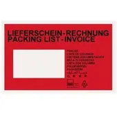 KK Verpackungen 250 C6 Begleitpapiertaschen bedruckt Lieferscheintaschen Lieferscheinhüllen NEU