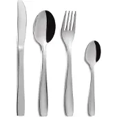 Comas Tafelbesteck Besteckset Essbesteck Menübesteck Besteck Messer Löffel Gabel Kaffeelöffel Edelstahl Silber 6 Personen 24 teilig Hotel Extra
