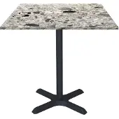 Restootab Tisch 70 x 70 cm – Modell Dina Terrazzo Cepp