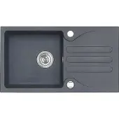 Alveus Galapagos - Granit-Spüle 770x430 mm, mit Ablaufsystembedienung, carbon 1091214