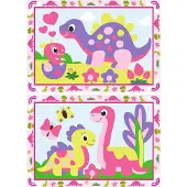 Ravensburger CreArt - Malen nach Zahlen - Bunte Dinos