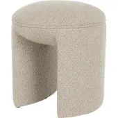 Housecraft living Noxx Hocker/ Sitzhocker Bouclé Beige
