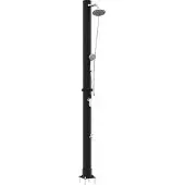 vidaXL Außen Solardusche Schwarz 217 cm PVC und Aluminium