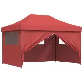 vidaXL Party-Zelt Bordeauxrot 279 x 410 x 315 cm Oxford-Stoff