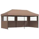 vidaXL Party-Zelt Braun 292 x 580 x 315 cm Oxford-Stoff