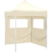 vidaXL Partyzelt 200 x 200 x 315 cm Creme Oxford-Stoff