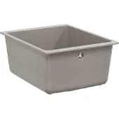 vidaXL Waschbecken Grau 370 x 460 mm 80% Quarz und 20% Harz