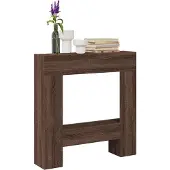 vidaXL Kaminumrandung Braun Eichen-Optik 81x18x82 cm Holzwerkstoff