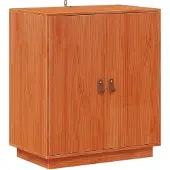 vidaXL Sideboard Wachsbraun 65,5 x 40 x 75 cm Massives Kiefernholz