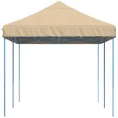 vidaXL Party-Zelt Beige 292 x 580 x 315 cm Oxford-Stoff