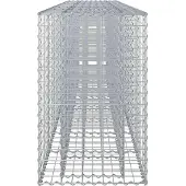 vidaXL Gabionen-Hochbeet 2 stk. 330 x 50 x 80 cm Verzinkter Stahl