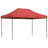 vidaXL Party-Zelt Bordeauxrot 279 x 410 x 315 cm Oxford-Stoff