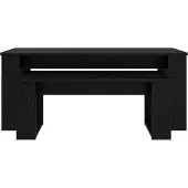 vidaXL Kaffeetisch Set 2 stk. Schwarz Eichen-Optik 100 x 50 x 42 cm