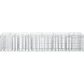 vidaXL Gabionen-Hochbeet 2 stk. 300 x 50 x 60 cm Verzinkter Stahl