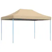 vidaXL Party-Zelt Beige 279 x 410 x 315 cm Oxford-Stoff